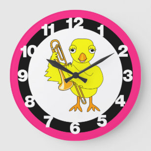 Trombone Chick Grote Klok