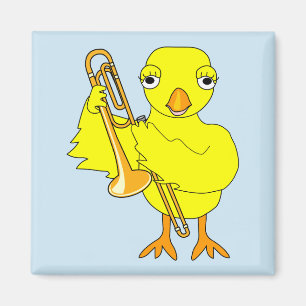Trombone Chick Magneet