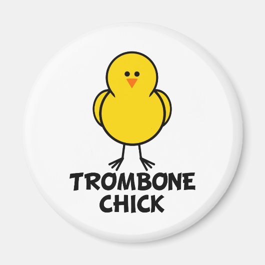 Trombone Chick Magneet (Voorkant)