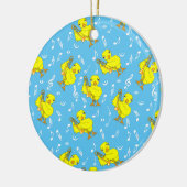Trombone Chick Muzieknoten Keramisch Ornament (Links)