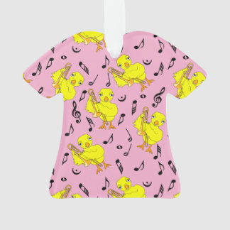 Trombone Chick Muzieknoten Ornament