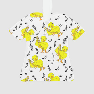 Trombone Chick Muzieknoten Ornament