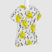 Trombone Chick Muzieknoten Ornament (voorkant)