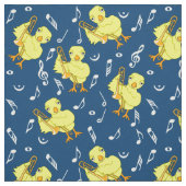 Trombone Chick Muzieknoten Stof (Swatch)
