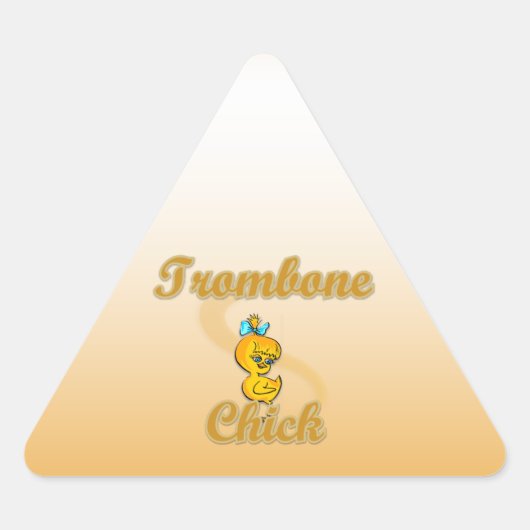 Trombone Chick Sticker (Voorkant)
