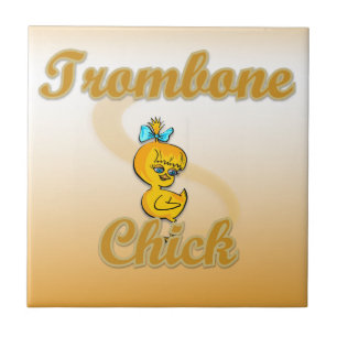 Trombone Chick Tegeltje