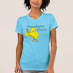 Trombone Chick Tekst T-shirt