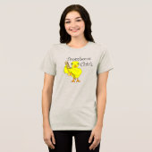 Trombone Chick Tekst Tri-Blend Shirt (Voorkant volledig)