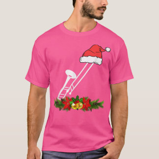Trombone Christmas Pajamas Music Instrument T-shirt