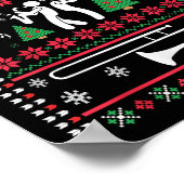 Trombone Christmas Ugly Trombonist Jazz Music Marc Poster (Hoek)