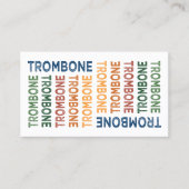 Trombone Colorful Visitekaartje (Voorkant)
