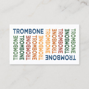 Trombone Colorful Visitekaartje
