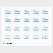 Trombone creatie vierkante sticker (Vel)