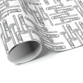Trombone Crosshatch Cadeaupapier (Rol Hoek)