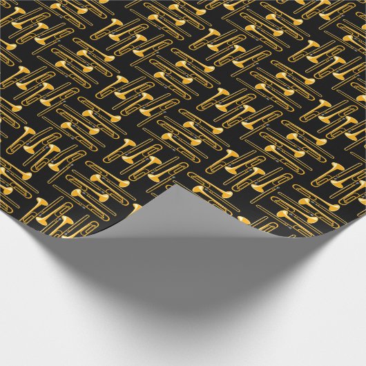 Trombone Crosshatch Cadeaupapier (Hoek)
