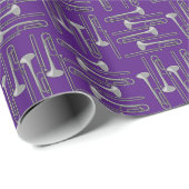 Trombone Crosshatch Cadeaupapier (Rol Hoek)