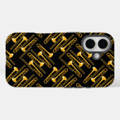 Trombone Crosshatch Case-Mate iPhone Case (Achterkant (horizontaal))