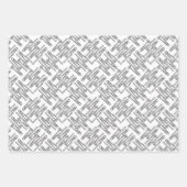 Trombone Crosshatch Inpakpapier Vel (Voorkant 3)