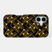 Trombone Crosshatch iPhone 16 Hoesje (Achterkant horizontaal)