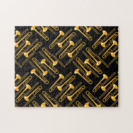 Trombone Crosshatch Legpuzzel (Horizontaal)
