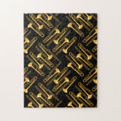 Trombone Crosshatch Legpuzzel (Verticaal)