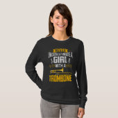 Trombone Cute Girl Trombone T-shirt (Voorkant volledig)
