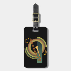 Trombone Deco1 Bagagelabel