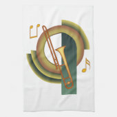 Trombone Deco1 Theedoek (Verticaal)