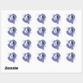 Trombone Deco2 Vierkante Sticker (Vel)