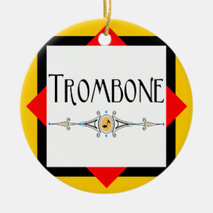 Trombone decoratieve lijn keramisch ornament