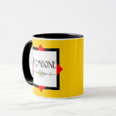 Trombone decoratieve lijn mok (Voorkant links)