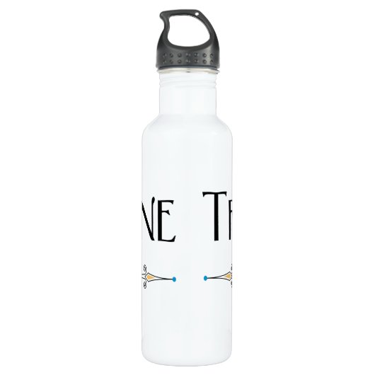 Trombone decoratieve lijn waterfles (Achterkant)