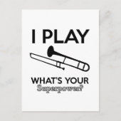 trombone-design briefkaart (Voorkant)