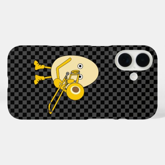 Trombone Egghead Case-Mate iPhone Case (Achterkant (horizontaal))