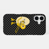 Trombone Egghead iPhone 16 Hoesje (Achterkant horizontaal)