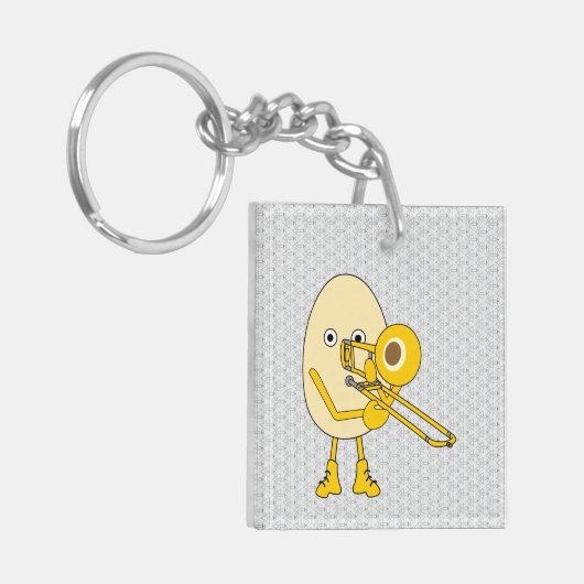 Trombone Egghead Sleutelhanger (Voorkant Links)