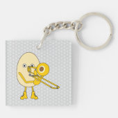 Trombone Egghead Sleutelhanger (Achterkant)