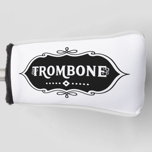 Trombone embleem golfheadcover (Voorkant)