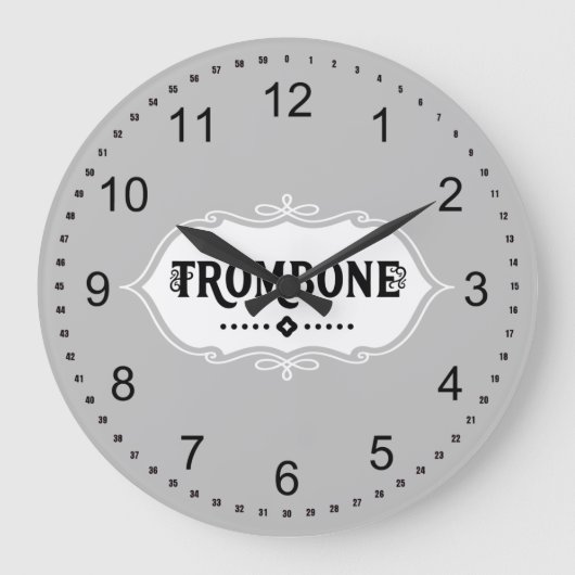 Trombone Emblem Grote Klok (Voorkant)