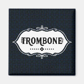 Trombone Emblem Magneet (Voorkant)