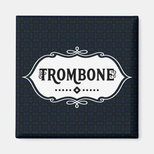 Trombone Emblem Magneet (Voorkant)