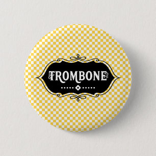 Trombone Emblem Ronde Button 5,7 Cm