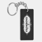 Trombone Emblem Sleutelhanger (Voorkant Links)