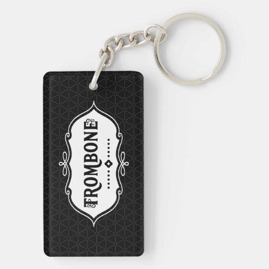 Trombone Emblem Sleutelhanger (achterkant)