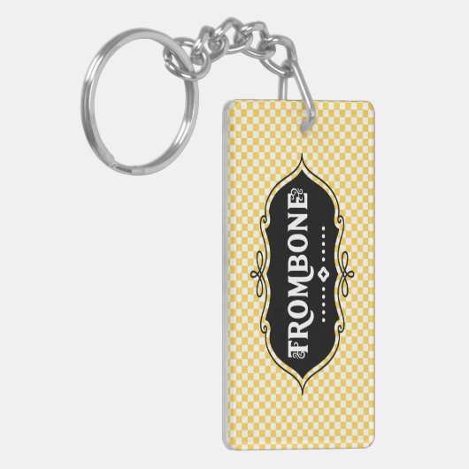 Trombone Emblem Sleutelhanger (Voorkant Links)