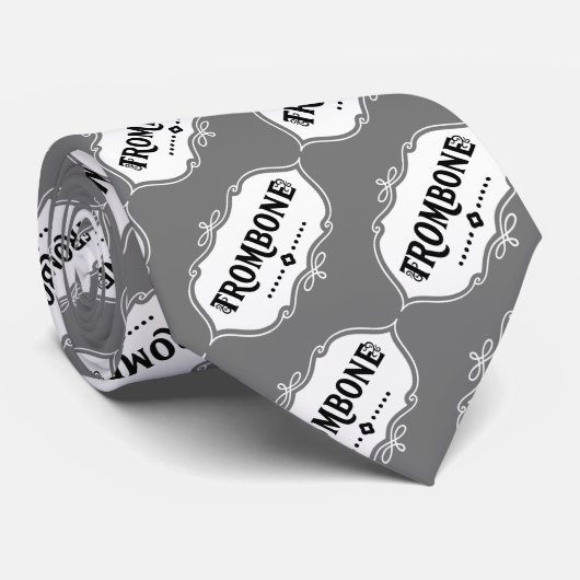 Trombone Emblem Stropdas (Opgerold)