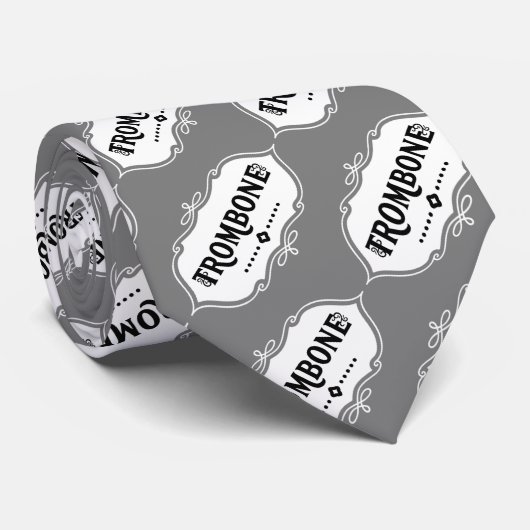 Trombone Emblem Stropdas (Opgerold)