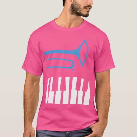 Trombone en Piano T-shirt (Voorkant)