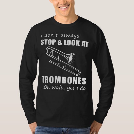 Trombone-enthousiastelingen verrukken: grappig dat t-shirt (Voorkant)