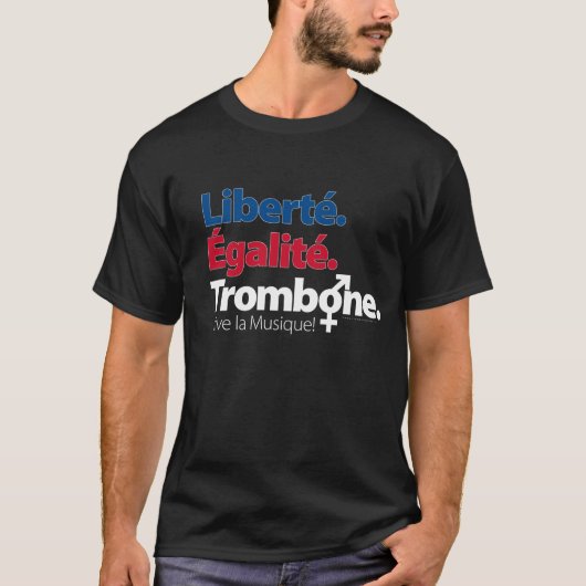Trombone Equality - DARK T-shirt (Voorkant)